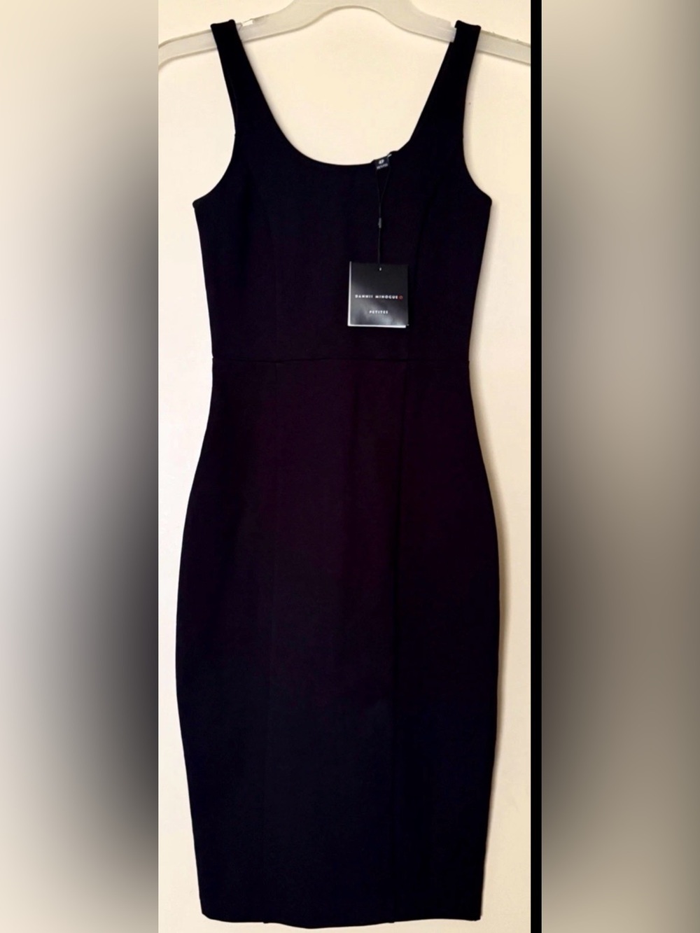 Black Dress Ponte Bodycon By Dannii Minogue Size 4 Petite New With Tags